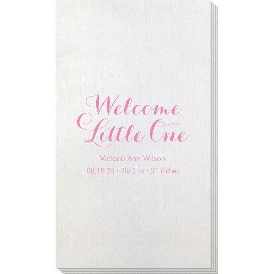 Welcome Little One Bamboo Luxe Guest Towels